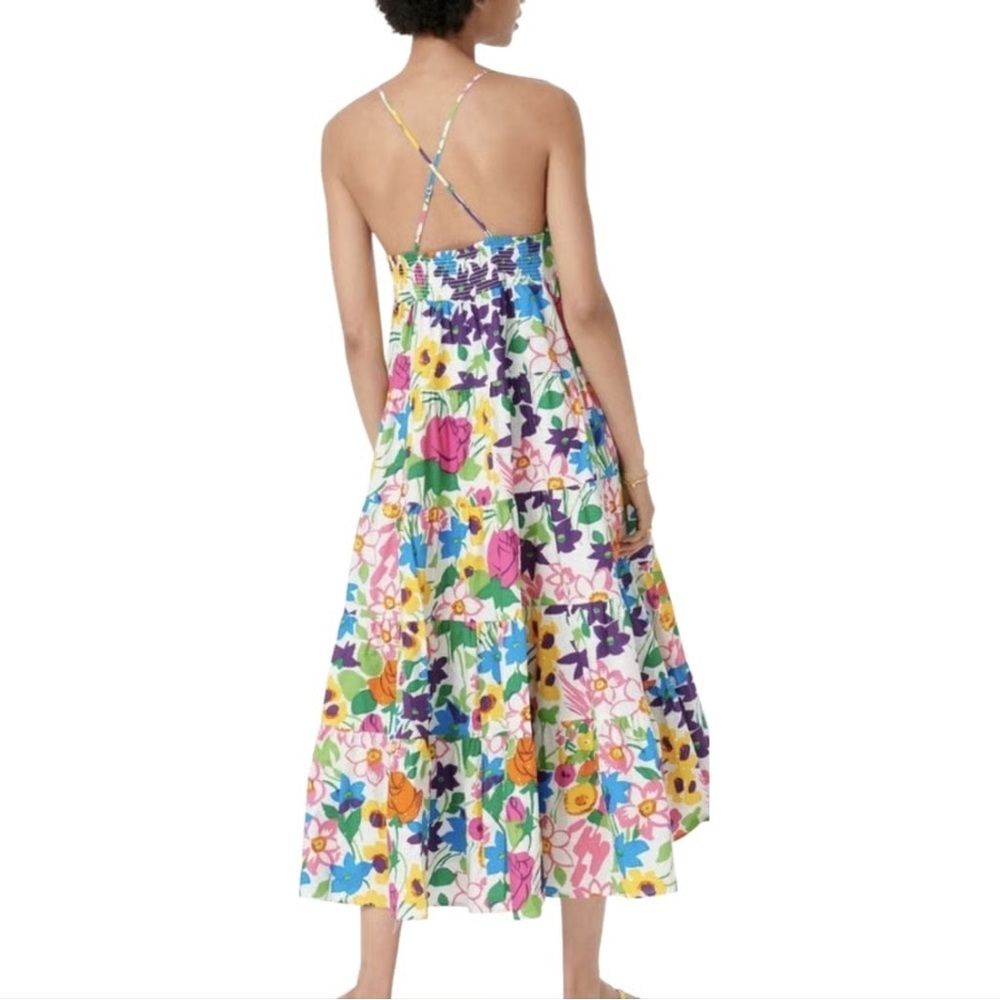 J. Crew Blue and Green Maxi Dress